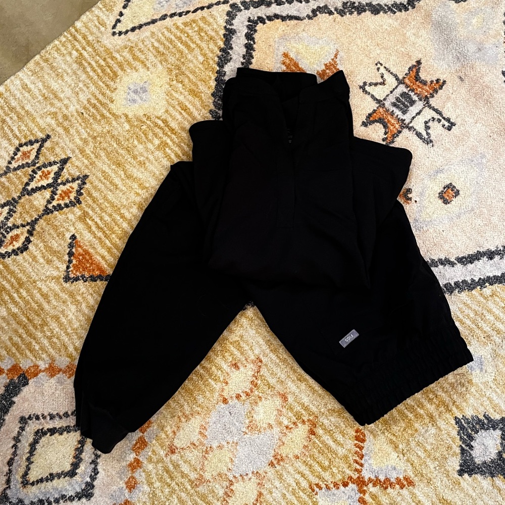 Figs Scrubs Set, Black